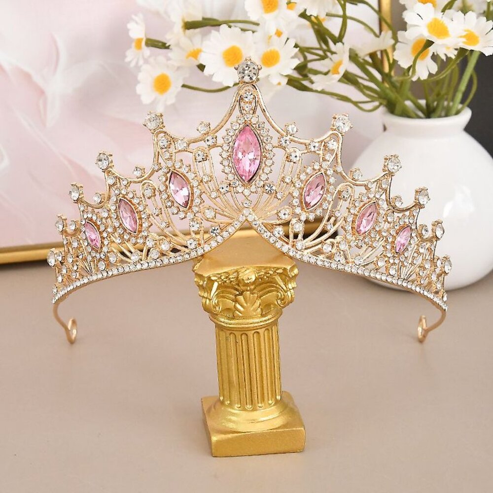 Bride Royal Queen Headband Princess Headpieces for Birthday tiara
